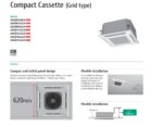 Unitate interioara 1.1kW/1.3kW Fujitsu Airstage tip caseta compacta AUXB04GBLH pentru sisteme VRF destinat Hotel Restaurant Cafenea Club Birou - imagine 5