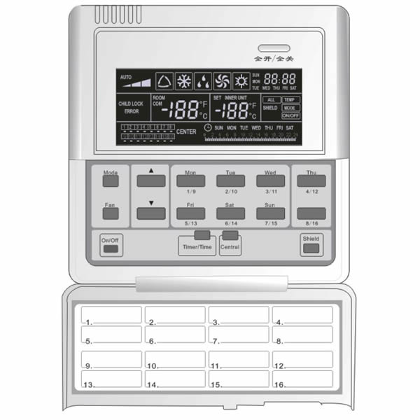 10356__smart-zone-controller-ce5024e.jpg Panou de comanda centralizator GREE Smart Zone Controller CE50-24E pentru sisteme VRF - imagine 1