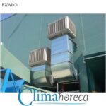 Sistem ventilatie evaporativ EVAPO debit aer 18000 mc/h racire si purificare aer cladire birouri restaurant hala fabrica - imagine 10